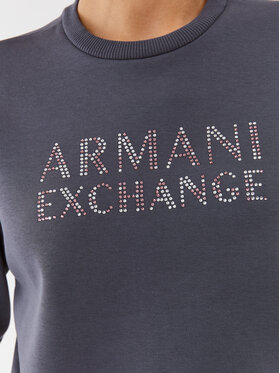 Armani Exchange Majica Dugih Rukava 6RYM34 YJEFZ 1990 Tamnoplava Regular Fit