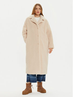 Guess Guess Кожено палто New Alina W3BL86 WF2C2 Бежов Regular Fit