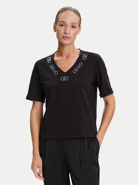 Liu Jo Sport Liu Jo Sport T-Shirt TF5143 JS003 Czarny Regular Fit