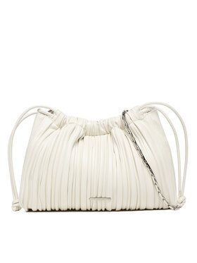 Calvin Klein Calvin Klein Borsetta Drawstring Plisse Crossbody LV04F3076G Bianco