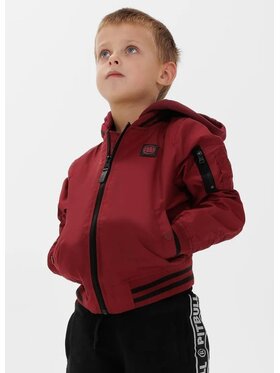 PITBULL PITBULL Kurtka przejściowa Kurtka Bordowy Regular Fit