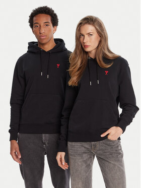 AMI PARIS AMI PARIS Pulóver BFUSW235.730 Fekete Regular Fit