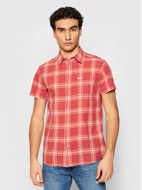 Wrangler Wrangler Camicia 1 Pkt Shirt W5J6OEXER 112130186 Rosso Regular Fit
