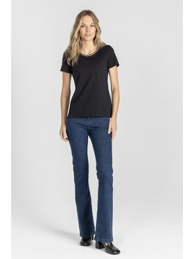 Deni Cler Milano Deni Cler Milano T-Shirt T-DC-T251-E5-10-90-1 Czarny Regular Fit