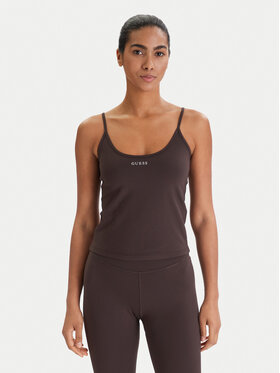 Guess Guess Top V6RP14 KD952 Brązowy Slim Fit