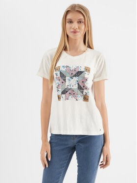 Cream Cream Тишърт CRKadence 10611026 Екрю Regular Fit