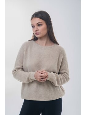 Estro Estro Sweter ER00118757 Beżowy Loose Fit