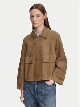 Weekend Max Mara Weekend Max Mara Nahkjope Abito 2625446061 Pruun Regular Fit