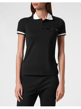 Plein Sport Plein Sport Polo 8255 Czarny Regular Fit