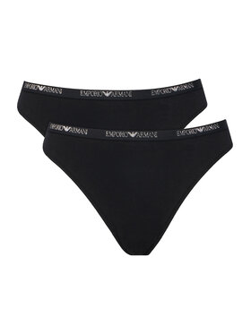 Emporio Armani Underwear Emporio Armani Underwear Σετ βραζιλιάνικα σλιπ EW000406 AF19024 MC005 Μαύρο