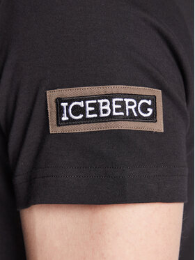 Iceberg T-shirt F01C63079000 Crna Regular Fit