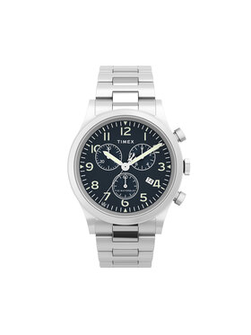 Timex Timex Ceas Waterbury Traditional Chronograph TW2W48200 Argintiu
