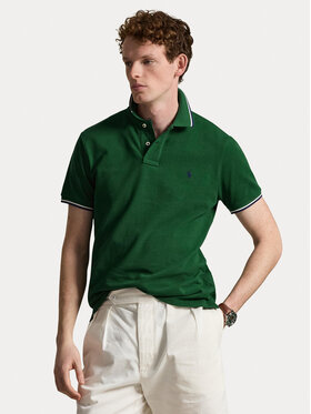 Polo Ralph Lauren Polo Ralph Lauren Тениска с яка и копчета 710842621504 Зелен Regular Fit