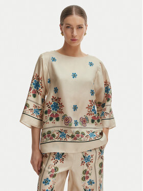 Weekend Max Mara Weekend Max Mara Blúz Samba 2615111062 Ekru Loose Fit