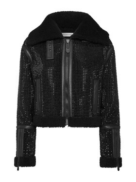 PHILIPP PLEIN PHILIPP PLEIN Vatovaná bunda 22363 Černá Regular Fit
