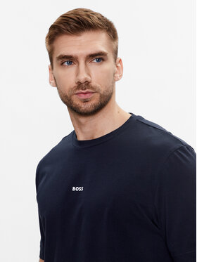 BOSS Boss T-särk 50473278 Tumesinine Relaxed Fit