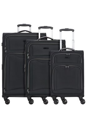 D&N D&N Komplet walizek 281018 Czarny