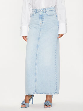 Guess Guess Džínsová sukňa Wenona W4GD53 D5B66 Modrá Regular Fit