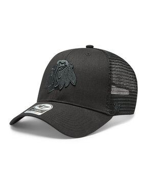 47 Brand 47 Brand Шапка с козирка NHL Chicago Blackhawks Branson '47 MVP H-BRANS04CTP-BKC Черен