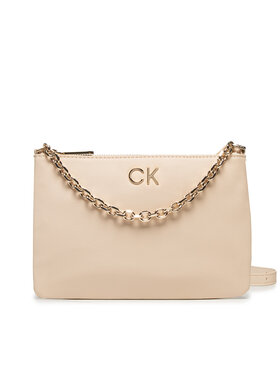 Calvin Klein Calvin Klein Torebka Re-Lock Ew Crossbody W Chain K60K609115 Beżowy