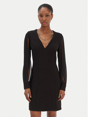 Rinascimento Rinascimento Rochie cocktail CFC0126535003 Negru Slim Fit