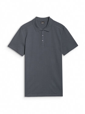 4F 4F Polo MIDSHOP TEXTILE Szary ciemny Regular Fit