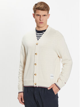 Tommy Hilfiger Tommy Hilfiger Kardigāns MW0MW32038 Écru Regular Fit