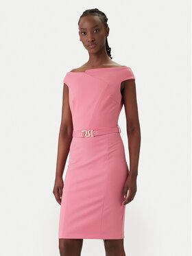 Rinascimento Rinascimento Kokteilinė suknelė CFC0127755003 Rožinė Slim Fit