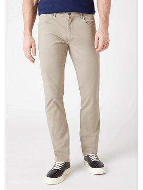 Wrangler Wrangler Spodnie materiałowe STRAIGHT Beżowy Regular Fit