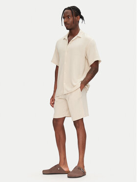 Jack&Jones Jack&Jones Набір сорочка і шорти з текстилю Easter 12281255 Бежевий Relaxed Fit