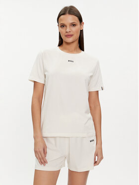 BOSS Boss Футболка 50510322 Écru Regular Fit