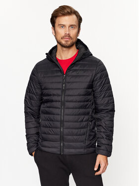 4F 4F Пухено яке 4FAW23TDJAM240 Черен Regular Fit