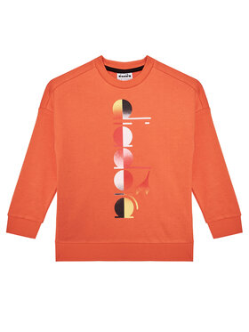 Diadora Diadora Суитшърт Jb. Sweatshirt Crew Diadora Club 102.177125 Оранжев Regular Fit