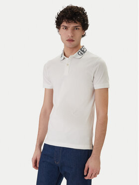 Guess Guess Polo majica M6GP66 K3070 Bela Slim Fit