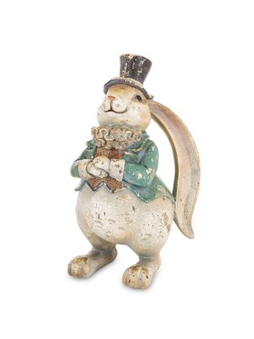 MIAhome MIAhome Figurka korpulentny królik DŁUGOUCHY Beżowy