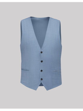 Borgio Borgio Kamizelka bairo Błękitny Slim Fit