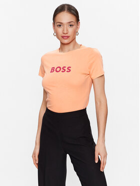 Boss Boss T-Shirt 50468356 Pomarańczowy Regular Fit