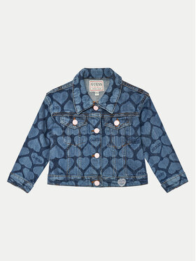 Guess Guess Džinsinė striukė K4YL03 D4WF0 Mėlyna Regular Fit