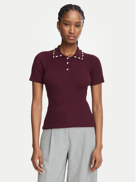 Rinascimento Rinascimento Bluza CFM0012306003 Bordo rdeča Regular Fit