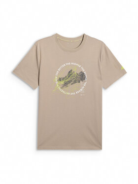 4F 4F T-Shirt TREKKING Beżowy Regular Fit