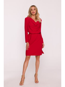 Stylove Stylove Sukienka elegancka s428 Czerwony A-Line Fit
