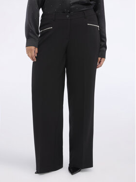 Fiorella Rubino Fiorella Rubino Spodnie materiałowe P018T005101N033 Czarny Regular Fit