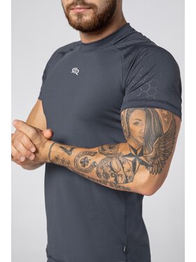 ROUGH RADICAL ROUGH RADICAL Koszulka techniczna STONE Szary Slim Fit