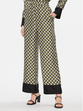 Max Mara Leisure Max Mara Leisure Szövet nadrág Sesamo 2416131017650 Zöld Relaxed Fit