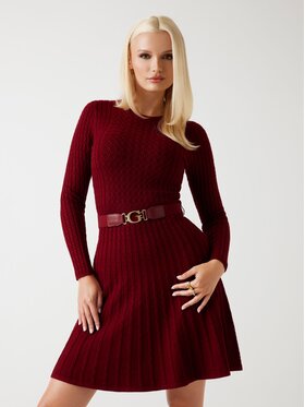Guess Guess Strickkleid W5BK68 Z2YJ2 Rot Slim Fit