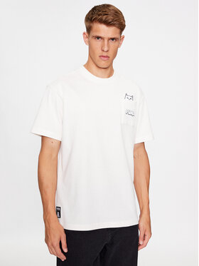 Puma Puma Majica Puma X Ripndip 622195 Écru Relaxed Fit