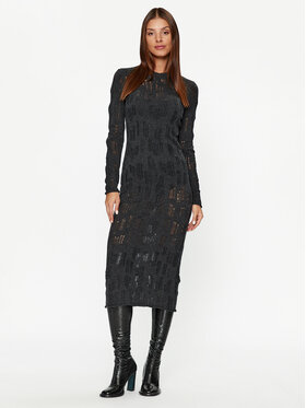 Samsøe Samsøe Samsøe Samsøe Úpletové šaty Caleb F23300106 194205TCX Sivá Slim Fit