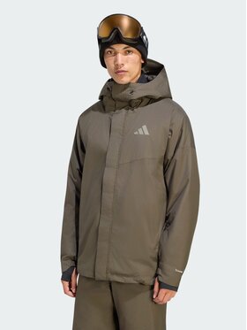 adidas adidas Kurtka narciarska 170940 Brązowy ciemny Regular Fit