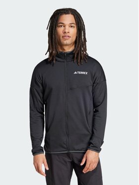 adidas adidas Bluza techniczna Terrex Xperior Climawarm Light Fleece Czarny Slim Fit