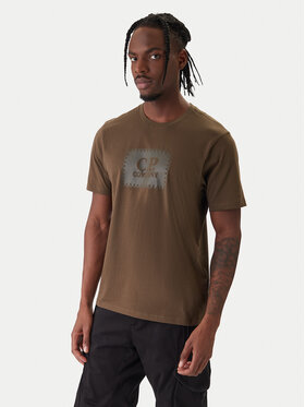 C.P. Company C.P. Company T-Shirt RCCMTS723A005100W Zielony Regular Fit